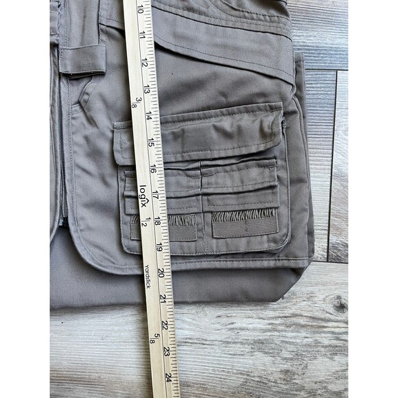 Master Sportsman Rugged Outdoor Gear Vest Mens Size XL Zipper Multi Pockets Fish - Picture 7 of 8